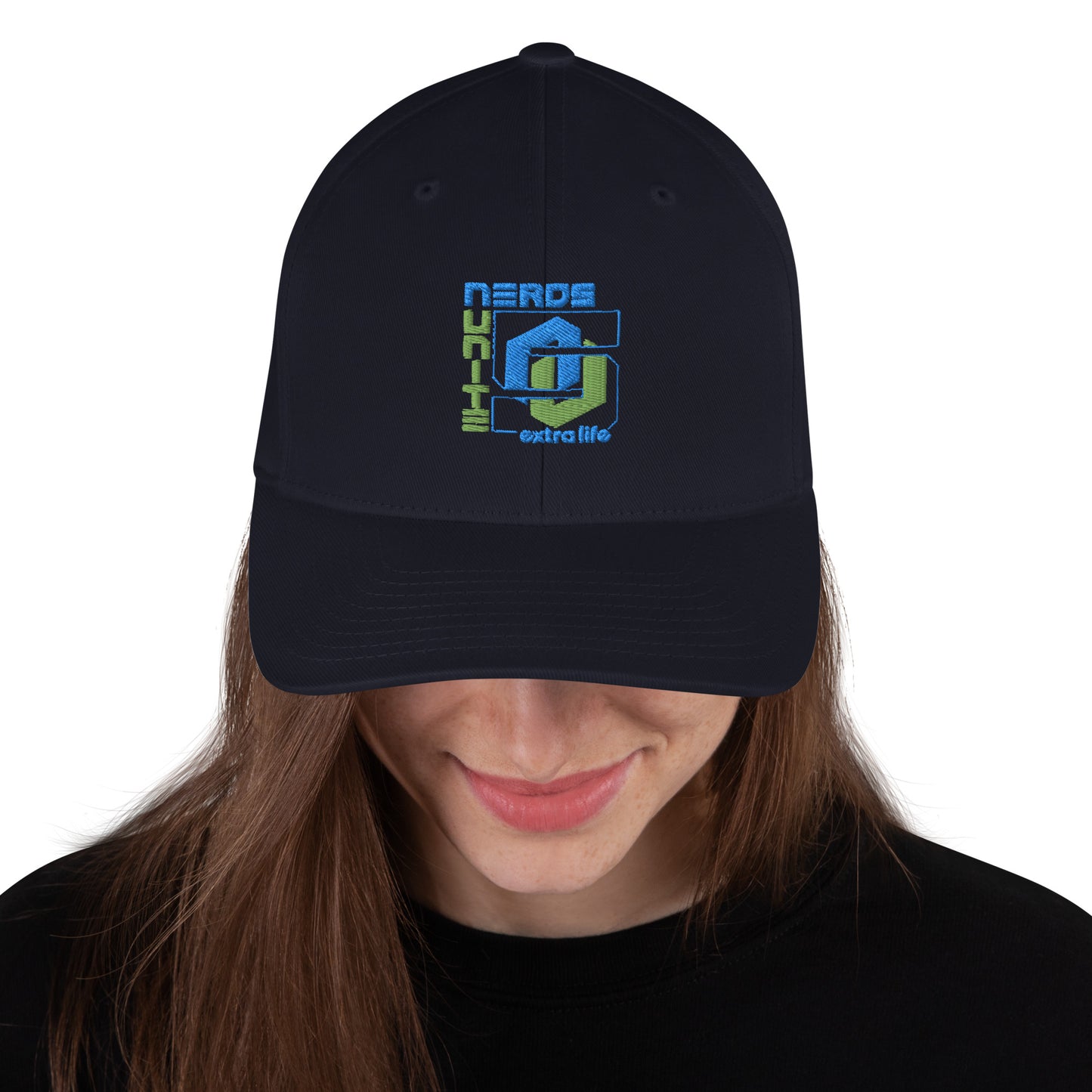 Nerds Unite 5 Extra Life Flexfit Structured cap