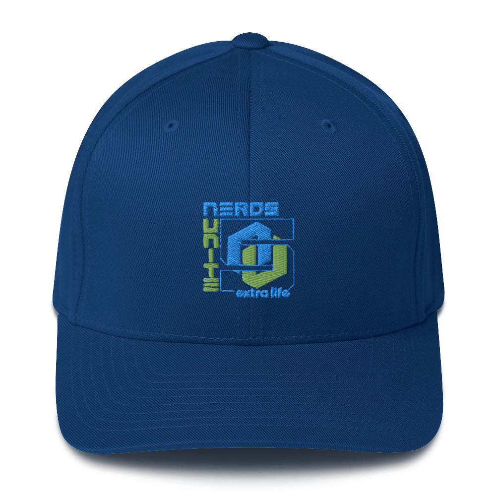 Nerds Unite 5 Extra Life Flexfit Structured cap