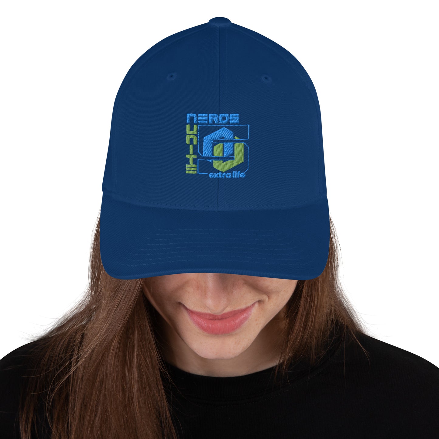 Nerds Unite 5 Extra Life Flexfit Structured cap