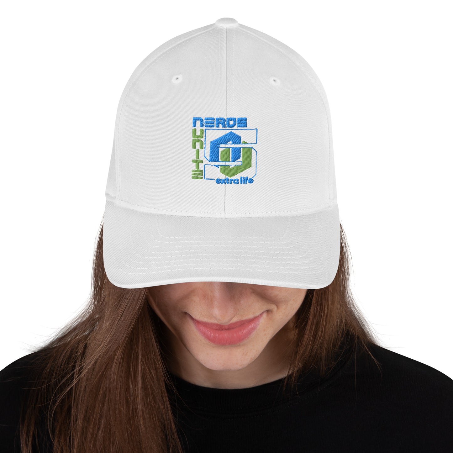 Nerds Unite 5 Extra Life Flexfit Structured cap