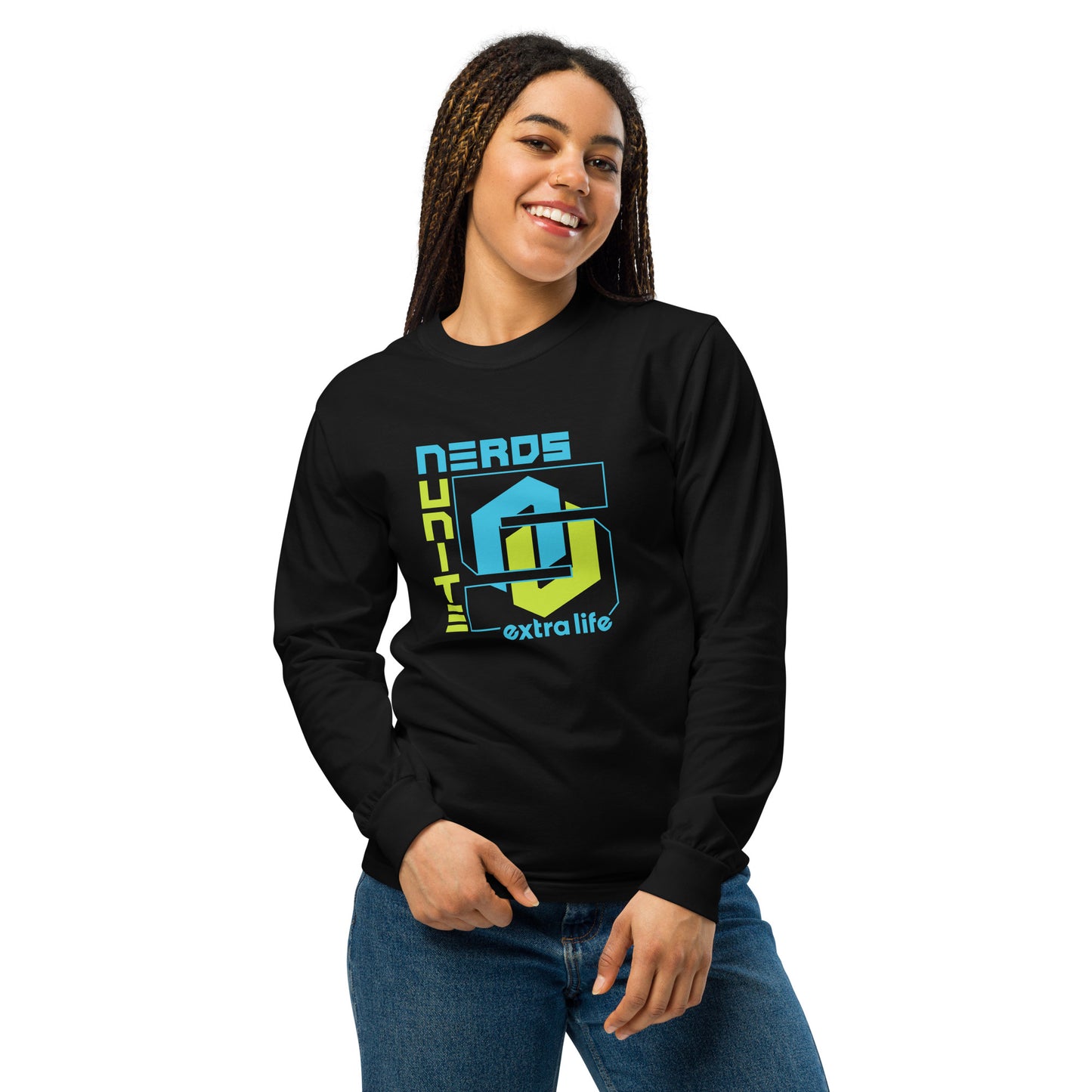 Nerds Unite 5 Extra Life Long-Sleeve T-Shirt | Comfort Colors (Unisex)